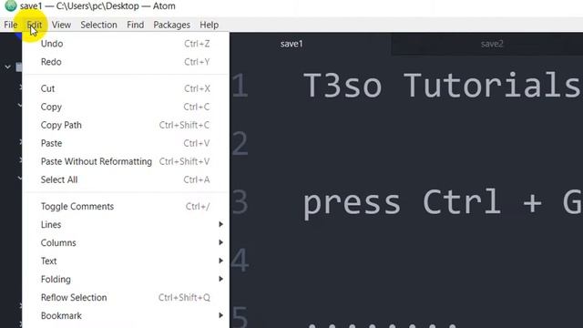 How to Go to Line Number in Atom Editor - Keyboard shortcuts смотреть онлайн