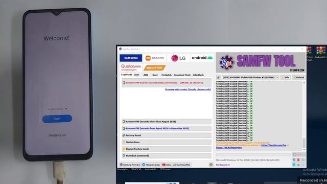 Samsung A13 (A135F) FRP Bypass Android 13 Enable ADB Failed 2024 смотреть онлайн