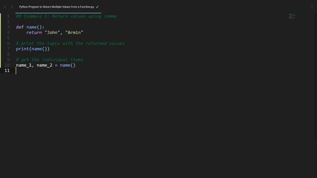 Return Multiple Values From a Function in Python | Python Examples | Python Coding Tutorial смотреть онлайн
