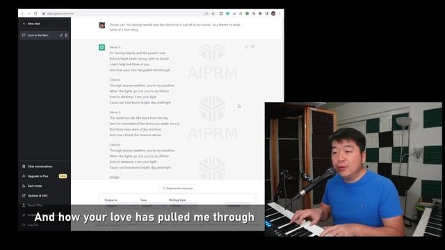 INCREDIBLE! Instant Lyrics With ChatGPT! Lyrics generated in 1 sec! Song Idea completed in 10 mins! смотреть онлайн