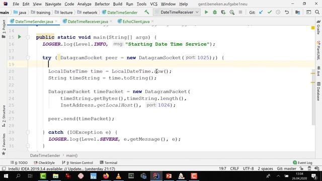 Woche 04 (12): Peer To Peer - UDP Sockets und Datagramme смотреть онлайн