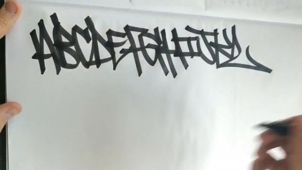 ALPHABET HANDSTYLES - GRAFFITI - @HANDZSOME