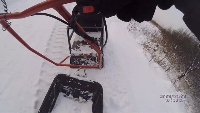 самодельный мотобуксировщик (мотособака) смотреть онлайн