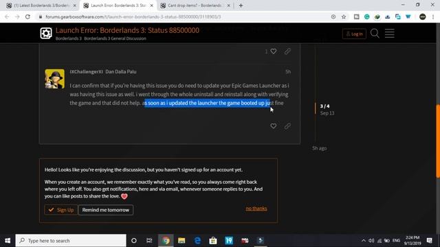Borderlands 3 88500000 Error Code Status| Launch Error FIXED| 100% Working | Quick Guide| смотреть онлайн