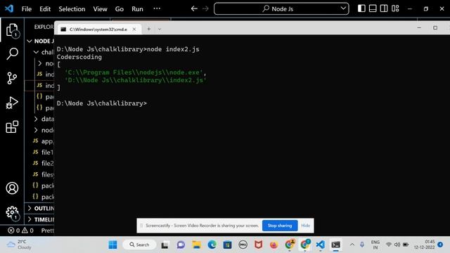 NODE JS Part - 9(In Node Js commend line prompt how to pass argument)@coderscoding8772????? смотреть онлайн