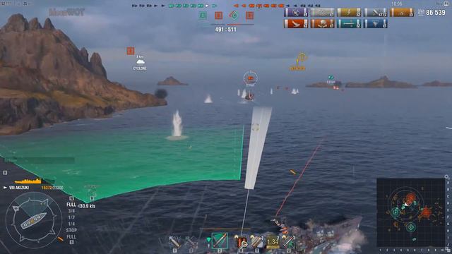 World of WarShips | Akizuki | 8 KILLS | 190K Damage - Replay Gameplay 1080p 60 fps смотреть онлайн