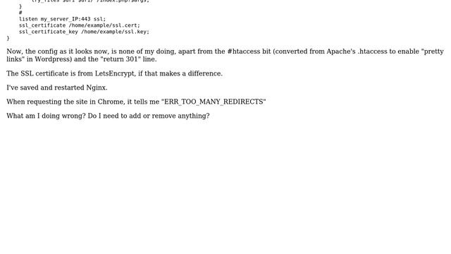 DevOps & SysAdmins: Nginx: Redirecting http to https (error: too many redirects) смотреть онлайн