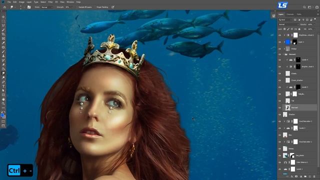 The Mermaid - Photoshop Manipulation Tutorial