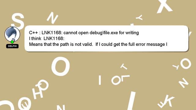 C++ : LNK1168: cannot open debug\file.exe for writing смотреть онлайн