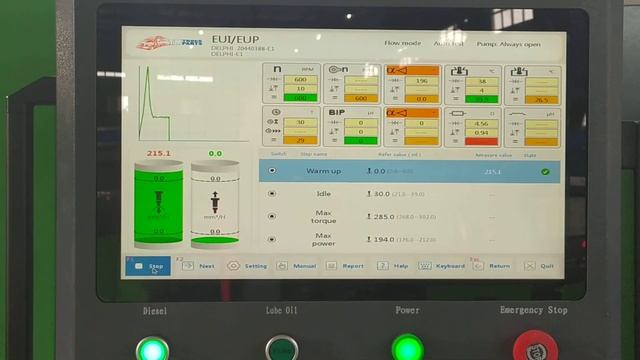 Common rail test bench EPS916 test E1 injector 20440388 смотреть онлайн