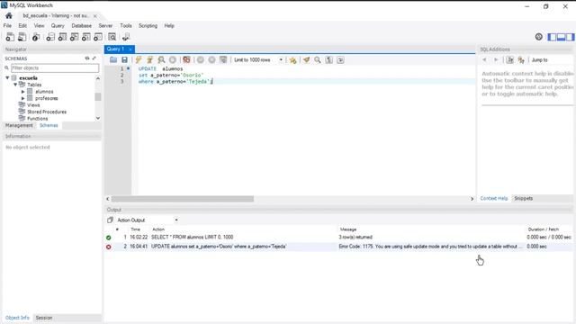 ???Como desactivar el SAFE MODE,? en My SQL Workbench. / How to disable SAFE MODE in MySQL смотреть онлайн
