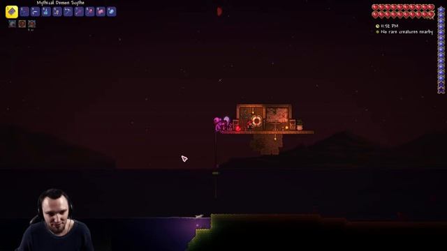 Прохождение Terraria 1.4 за мага. Мастер + Хардкор. Рыбалка в Оазисе #11 смотреть онлайн