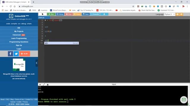 reverse of a number in python telugu|palindrome program in python telugu|tips for programming смотреть онлайн