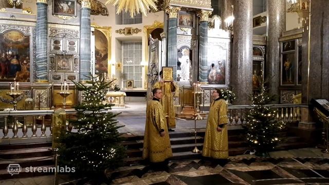 Всенощное бдение в Казанском кафедральном соборе накануне Недели 32-ой по Пятидесятнице смотреть онлайн