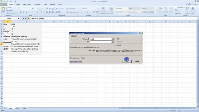10.3 Using INDIRECT Function - MS Excel (Urdu) - MS Office 2010 Tutorials смотреть онлайн