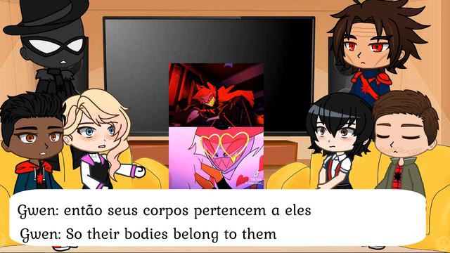 Spider-Verse React To Alastor | Hazbin Hotel | Gacha react смотреть онлайн