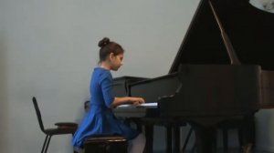 И С Бах Двухголосная инвенция Фа мажор. 10лет.