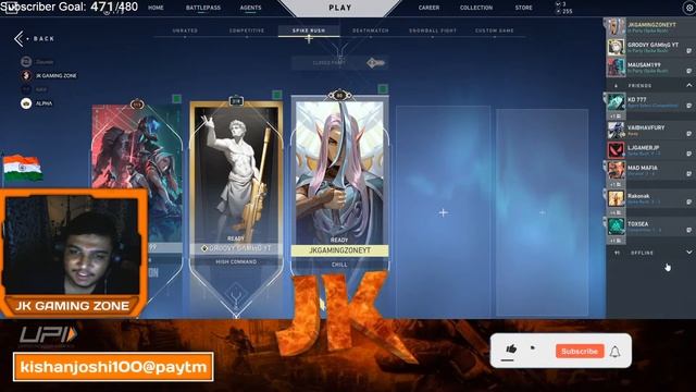 Valorant LIVE Ft. @Groovy Gaming|Sub Goal 480|#Valorantindia смотреть онлайн