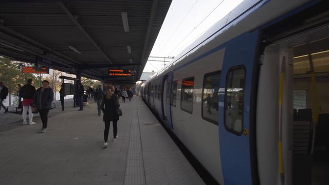 Sweden, Stockholm, Train Ride From Skogås To Handen