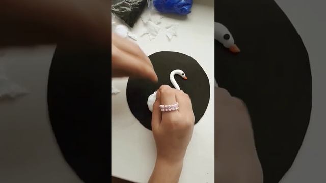 #поделка лебедь из воздушного пластилина и салфеток смотреть онлайн