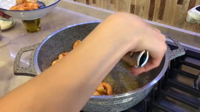Вкусная паста с креветками в сливочном-сырном соусе | Svetlana Aliyeva смотреть онлайн
