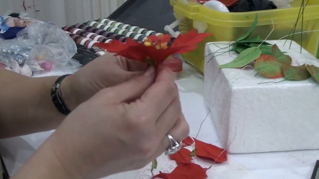 Сахарная Рождественская звезда Пуансеттия (Poinsettia) смотреть онлайн