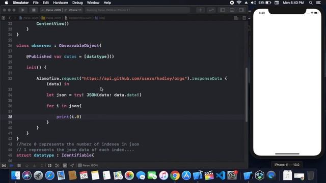 JSON Parsing Using Alamofire And SwiftyJSON With SwiftUI - Alamofire And SwiftyJSON With SwiftUI