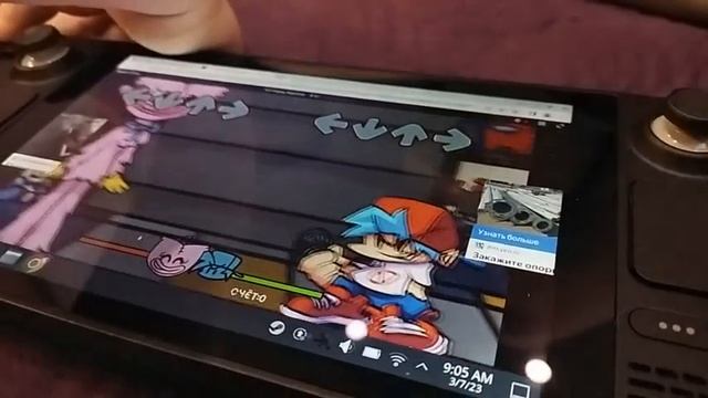 Прохождение Фрайдей Найт Фанкин (ФНФ) на стим дек (steam Deck)
