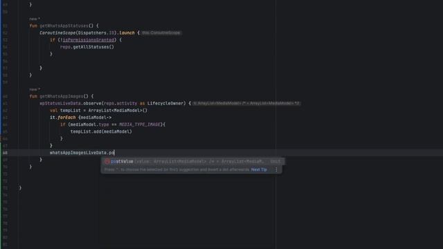 5. Displaying WP Statuses - Making WhatsApp Status Saver App in Android Studio Using Kotlin 2023 смотреть онлайн