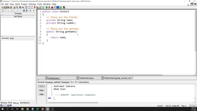 Classes and Objects: Accessing Field and Methods, Access Levels, Get and Set Methods смотреть онлайн