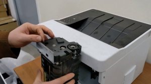 Обслуживание принтера Kyocera P2040dn. Смазка печки фьюзерным маслом.