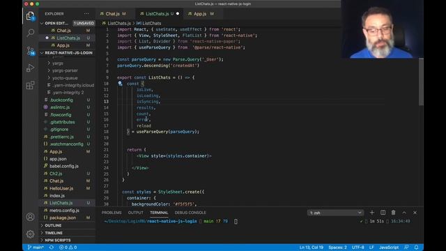 Chat em tempo Real usando React Native e Parse - Listando os usuários смотреть онлайн