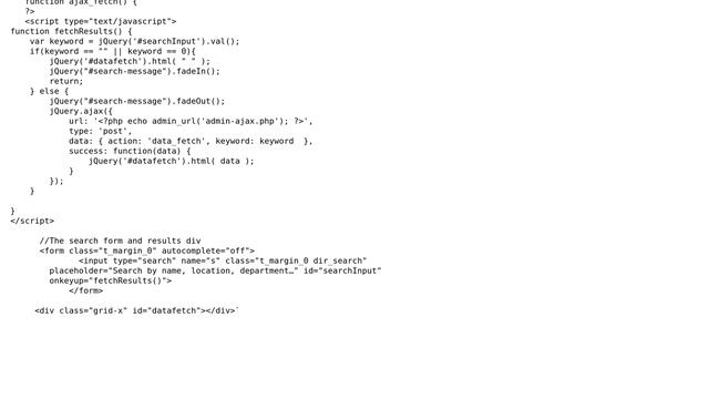 Wordpress: WordPress live search and filter custom fields смотреть онлайн