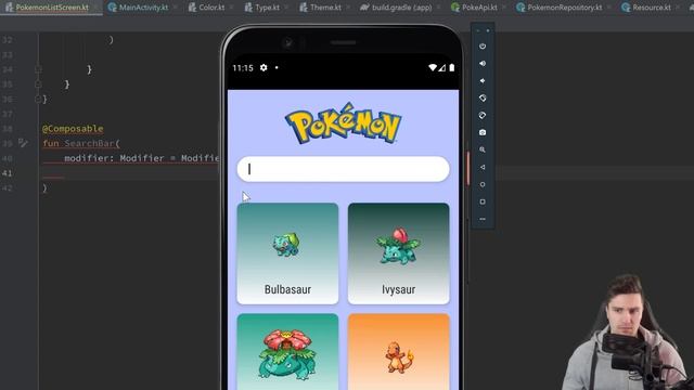SearchBar & PokémonListScreen - Pokédex App With Jetpack Compose - Part 3 смотреть онлайн