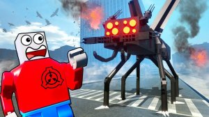 НОВЫЙ ОПАСНЫЙ SCP ОХОТИТСЯ НА НАС! ОГРОМНАЯ МУХА ПРОТИВ ЛЮДЕЙ! ВЫЖИТЬ В ГОРОДЕ С SCP В BRICK RIGS