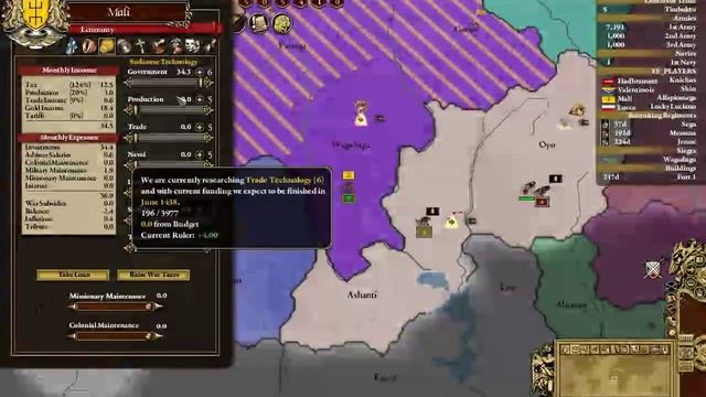 Let's play EU3 MEIOU Multiplayer - Tribal Kingdom of Mali part 1 смотреть онлайн