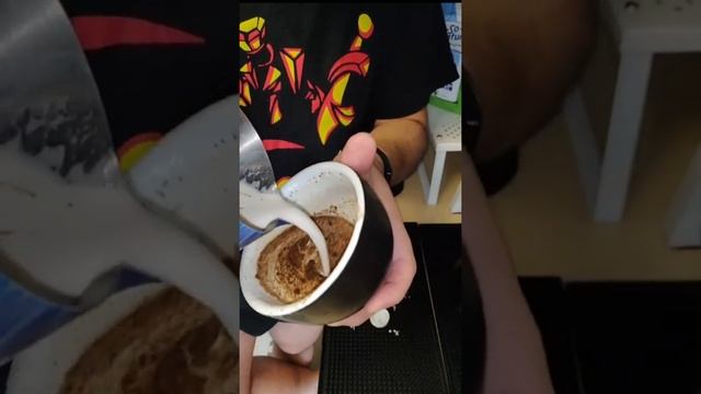 EC685 德龍咖啡機拉花練習 葉子花紋 смотреть онлайн