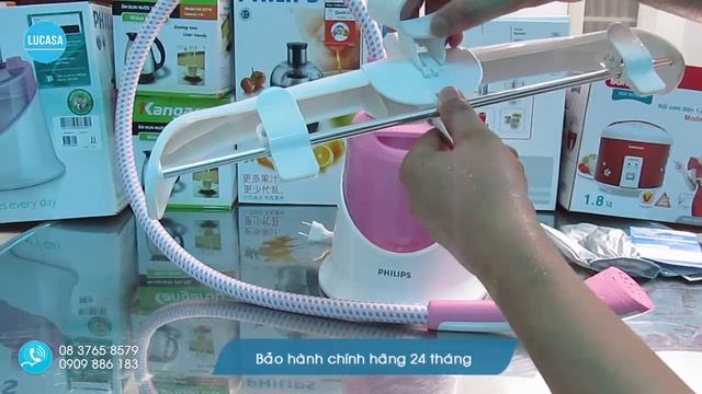 Bàn ủi hơi nước Philips GC504 - Philips garment steamer daily Touch GC504 смотреть онлайн