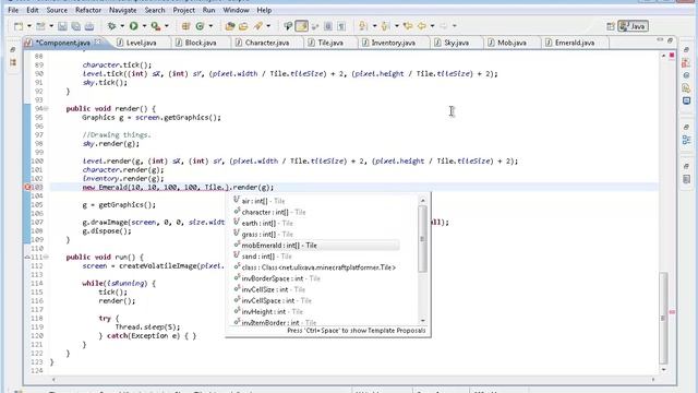 How to make a Java "Minecraft 2D Platformer" game? Part 3 of 3! - "Finishing Inventory, Mobs etc." смотреть онлайн
