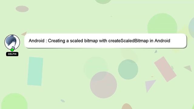 Android : Creating a scaled bitmap with createScaledBitmap in Android смотреть онлайн