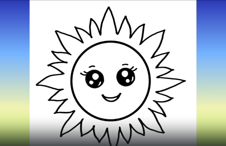 Милое Солнышко. Рисуем с детьми смотреть онлайн