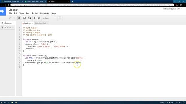 How to Make a Sidebar in Google Apps Script with HTML and CSS смотреть онлайн