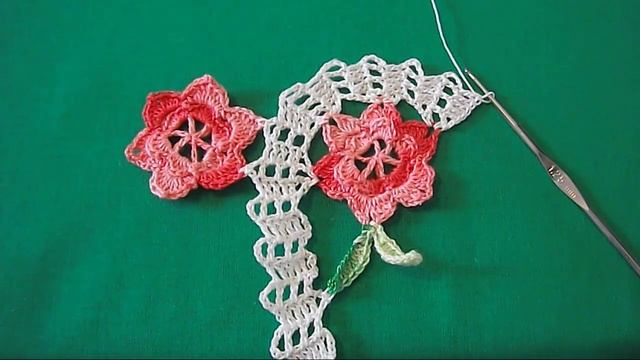 САЛФЕТКА С ЦВЕТАМИ БРЮГГСКИМ ВЯЗАНИЕМ. ЧАСТЬ 2 смотреть онлайн