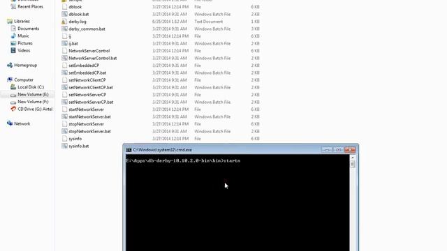 STEPS TO START DERBY DB SERVER DEMO смотреть онлайн