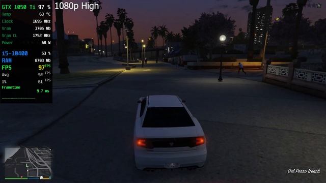 GTA 5 | GTX 1050 Ti + Core i5-10400 | All Settings смотреть онлайн