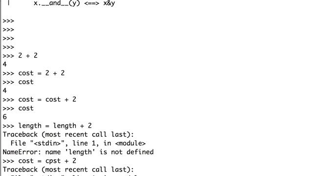Python Variables and Types смотреть онлайн