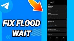 How to fix flood wait On Telegram