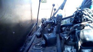 Перенес рычаг КПП ГАЗ 66. Теперь он в удобном месте.