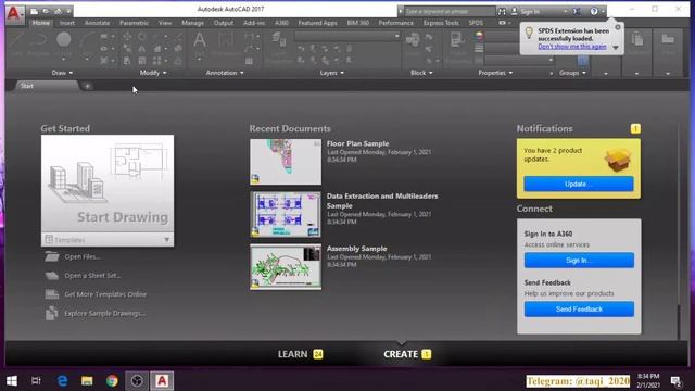 AUTOCAD DASTURINI O'RGANAMIZ 1-DARS. Dasturni Qaytadan Ishga Tushirish Va To'g'ri Qolip Tanlash.