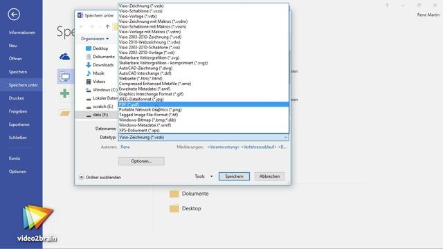 Visio 2016 – Grundlagen Tutorial: Zeichnungen exportieren |video2brain.com смотреть онлайн